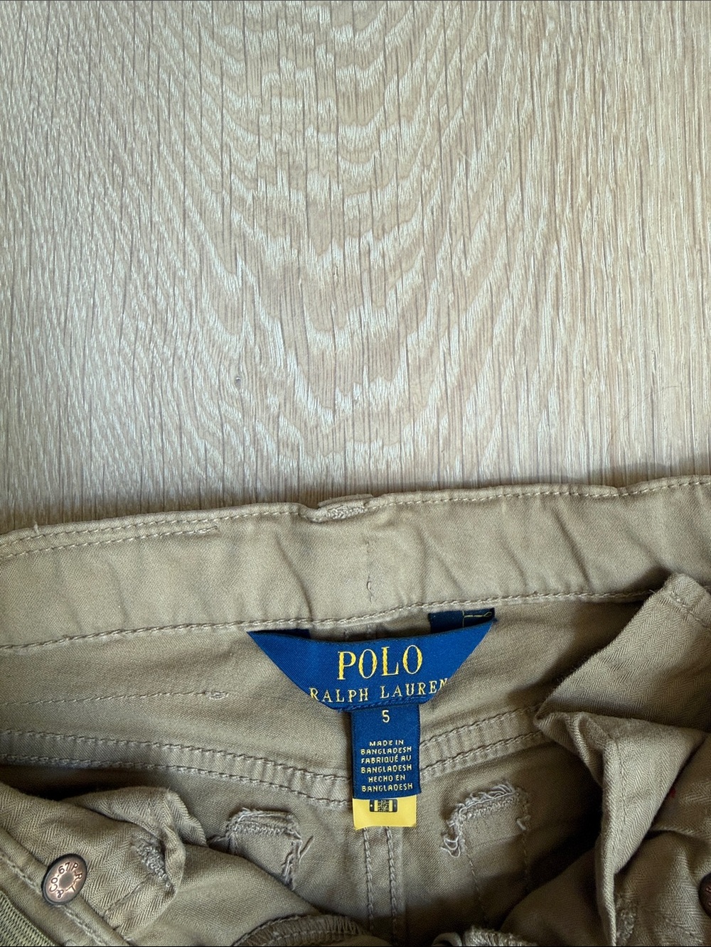 Polo by Ralph Lauren Kids Tan Chinos - Classic Waist